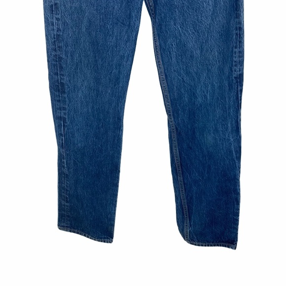 Levi’s Dark Wash 501 Straight Leg Men’s Jeans - Picture 6 of 13